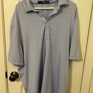 Polo by Ralph Lauren Blue and White Striped Polo Shirt